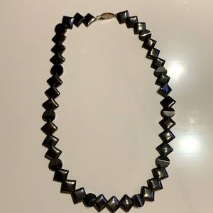 Graphite Stone Necklace